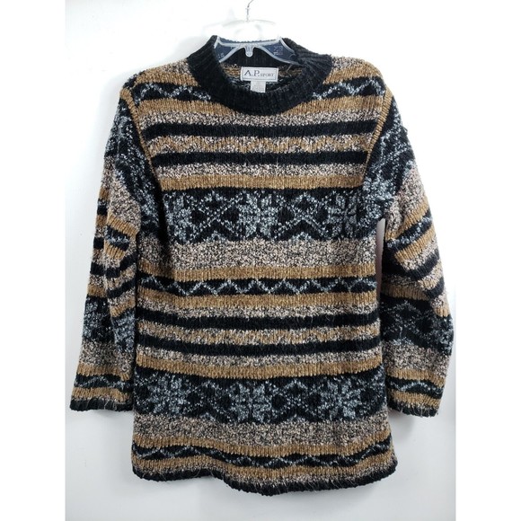 Vintage A.P. Sport Pullover Sweater Women's Sz Sm long sleeve Taiwan - Picture 1 of 7